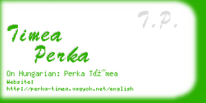 timea perka business card